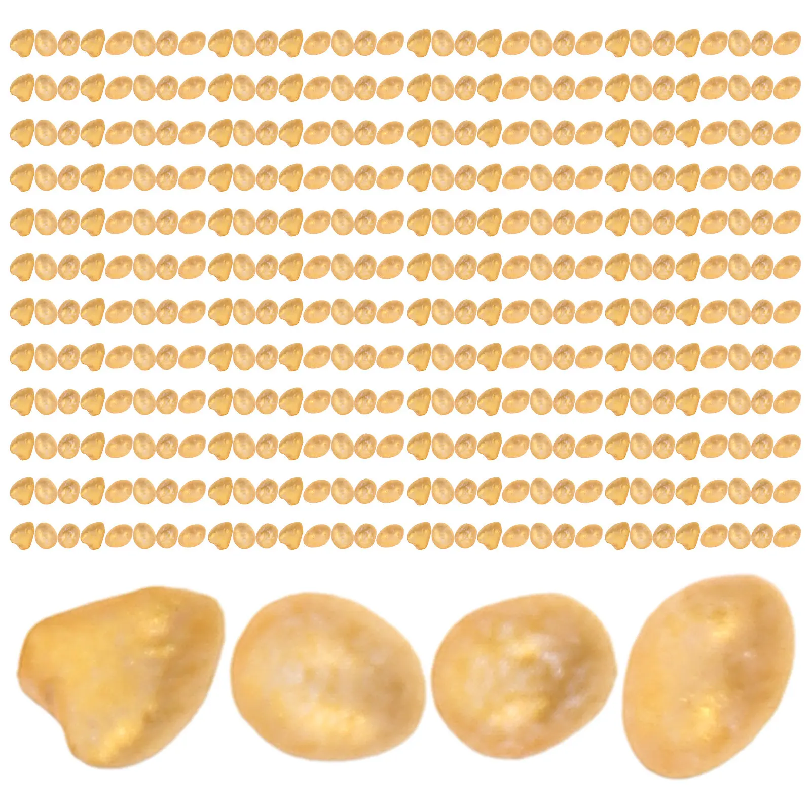 

1 Box Small Golden Rice for Wealth Luck Decoration Mini Fortune Beads Feng Shui Ornament Treasured Rice Beads Home Office Decor