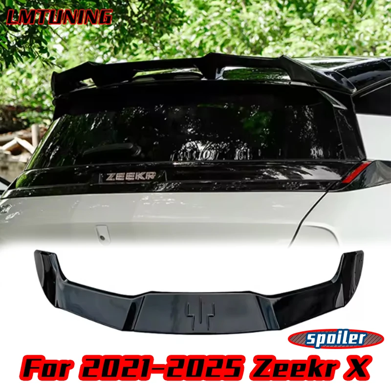 

Для 2021-2025 Zeekr X MC-X стиль глянцевый черный задняя крышка багажника автомобильный спойлер крышка багажника автомобильный спойлер крылья аксессуары