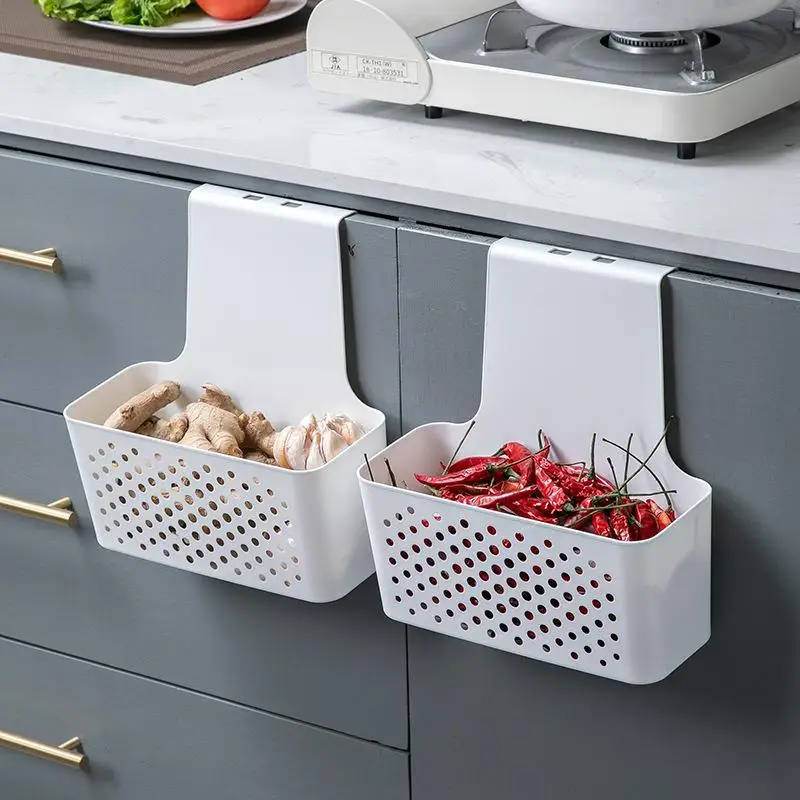 Kitchen Cabinet Door Interior Storage Shelf And Box, Hanging Hook Behind The Door, Kitchen Cabinet Door Basket Shelf Baskets