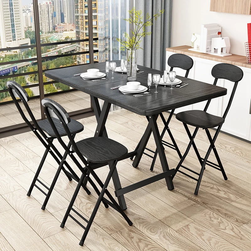 Mesa de comedor plegable de madera, 60x100cm, mesa de cocina pequeña para comedor, sala de estar, jardín, dormitorio