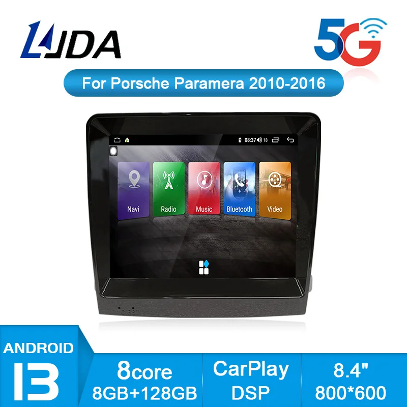 

LJDA Android 13 Car Multimedia Player For Porsche Panamera 2010-2016 Car Radio GPS Navigation Auto Audio DSP Carplay Video