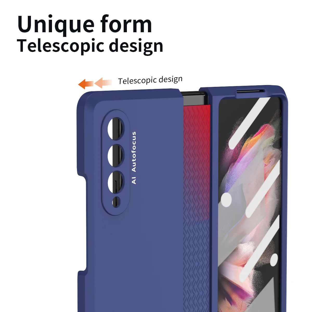 For Samsung Galaxy Z Fold 5 Case For Galaxy Z Fold 4 Fold 3 Fold 2 Luxury Lightweight TPU Case Comfortable Touch Full Cover Case