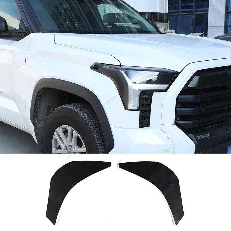 

For Toyota Tundra 2022-2024 PVC polyvinyl chloride headlight film decorative sticker blackened style