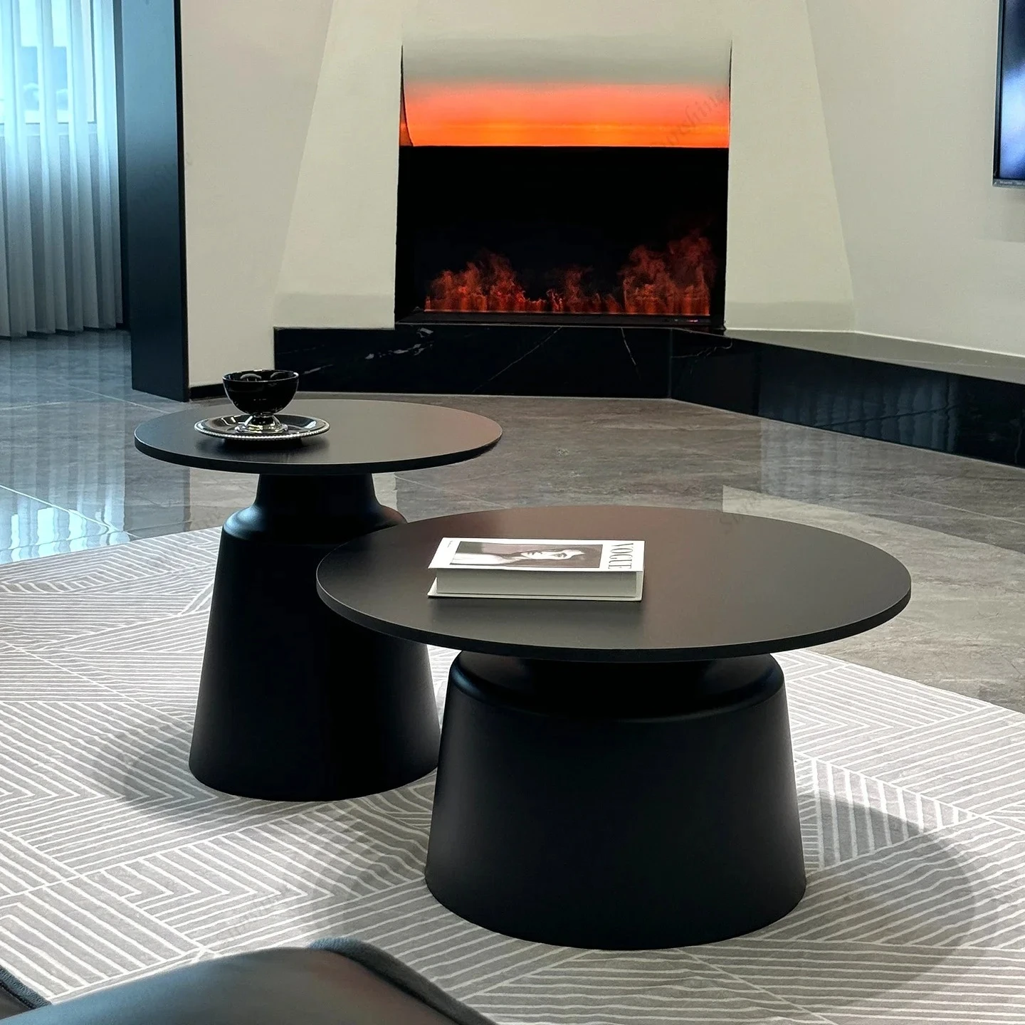 

Creative Storage Table Pliante Living Room Furniture FT Modern Nordic Coffee Table Design Vintage Premium Aesthetic Side Table