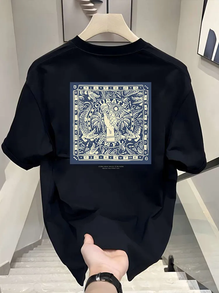

2026 personalized T-shirt - Cool and Stylish Print for Males - Summer Round Neck - Versatile Short Sleeve Top