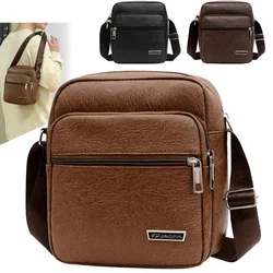 PU Leather Men Messenger Bag Business Men's Shoulder Bag Small Handbag Men Male Phone Crossbody Bags Purse Handbags Fashion