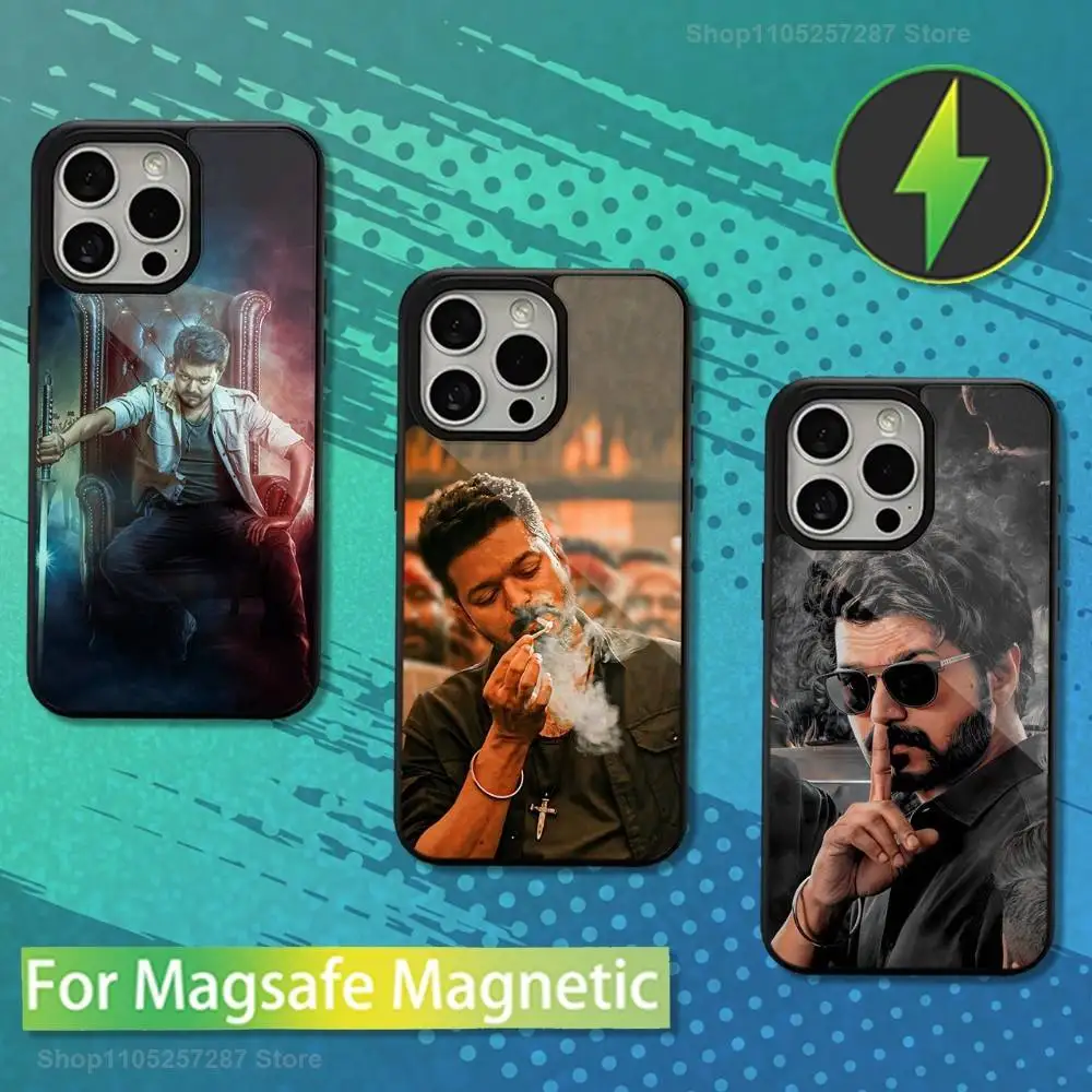 

Actor T-ThalaPathy V-Vijay Phone For iPhone 17,12,11,16,15,13,14,Pro,Max,Plus,Mini, For Magsafe,Magnetic Wireless Charging Case