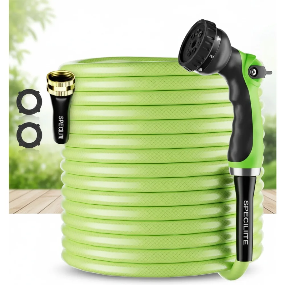 

Гибкий садовый шланг длиной 150 футов, сверхмощный, легкий, герметичный, устойчивый к ударам для мойки газонов на открытом воздухе