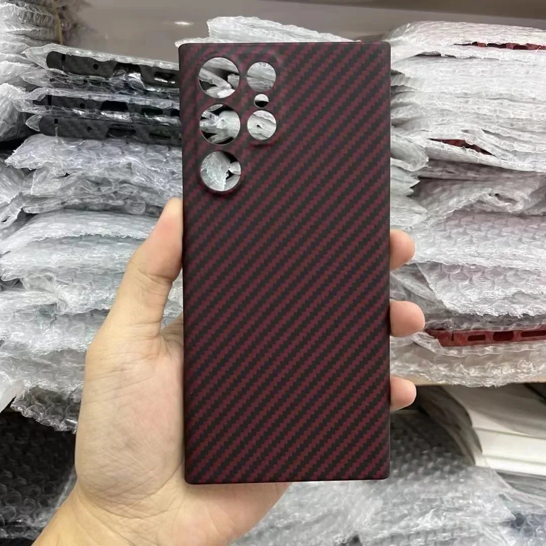 Yierfa S22 Carbon Fiber Protective Case for Samsung Galaxy S23 Ultra Case Ultra-thin Back Cover for Galaxy S22 Plus S 22 Cases