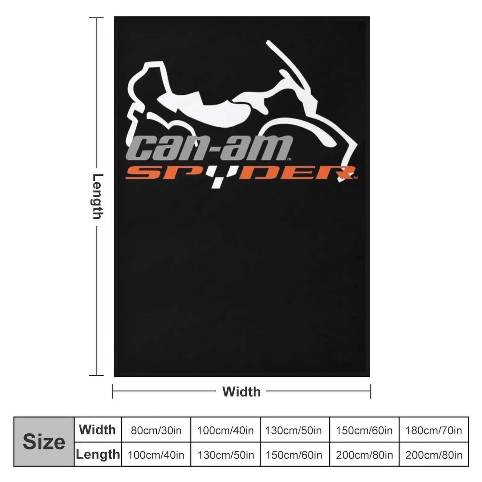 CAN AM SPYDER SILHOUETTE LOGO Classic T-Shirt Throw Blanket Single valentine gift ideas Blankets