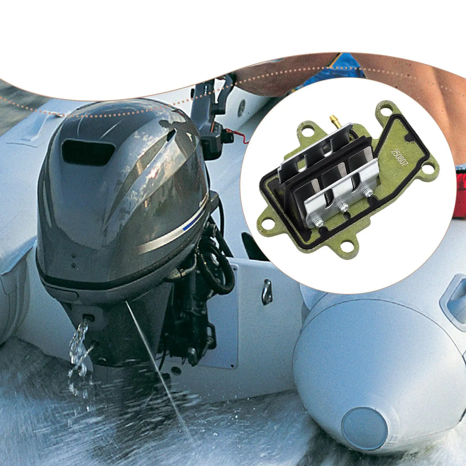 

63W-13610-00 Компонент впускного клапана для E9.9DMH 2-тактный 15HP