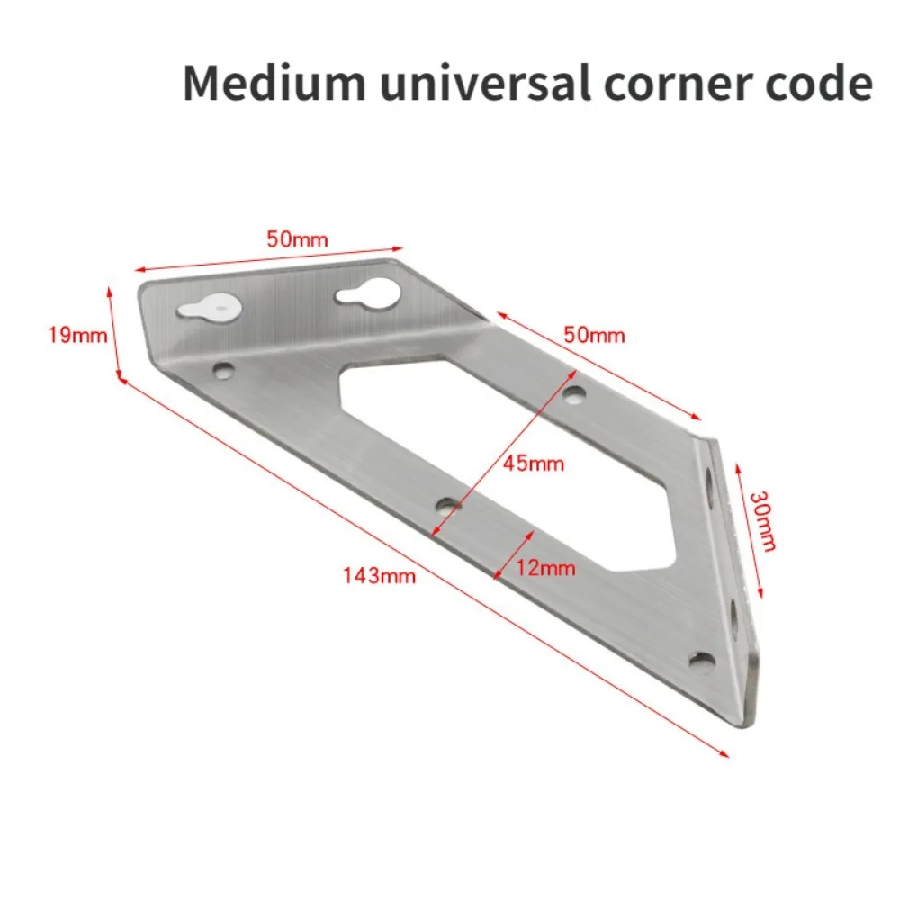 High Quality Stainless Steel Triangle Fixed Bracket Angle Code Thickened Laminate Brackets Connectors Shelf Supports