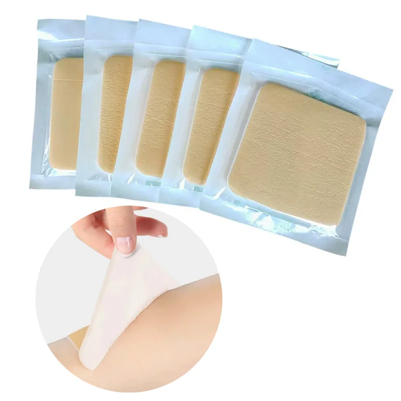 

20PCS Dressing Wound Healing Foam Absorbent Silicone Adhesive No Border Patch 10*10cm Individual Packaging for Bedsore Plaster