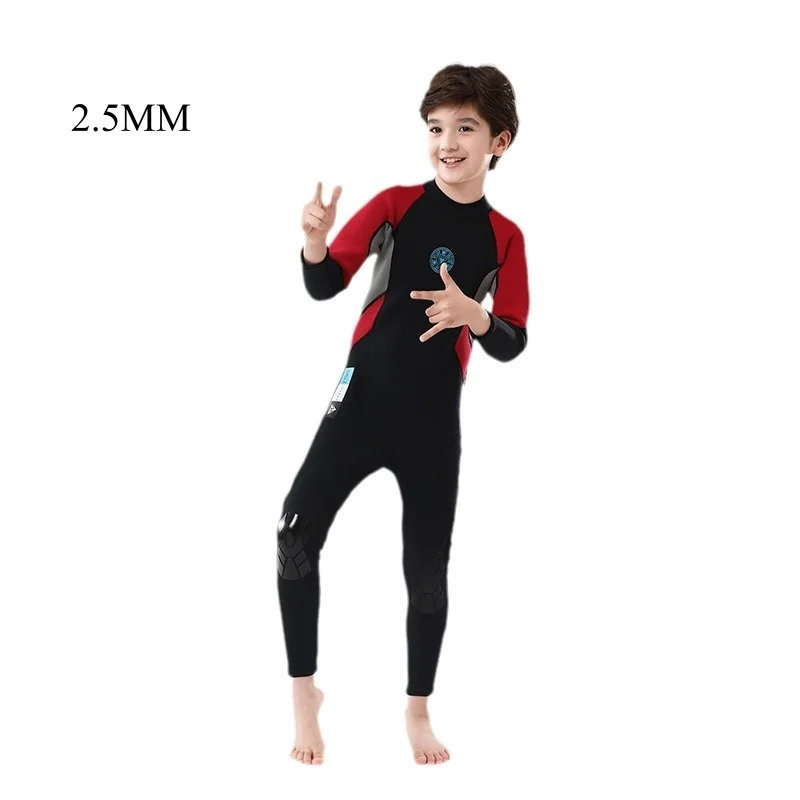 

2.5MM Kids Scuba Long Sleeve Keep Warm Spearfishing Snorkeling Swim Diving Suit Neoprene Full Body Kayaking Drifting WetSuit
