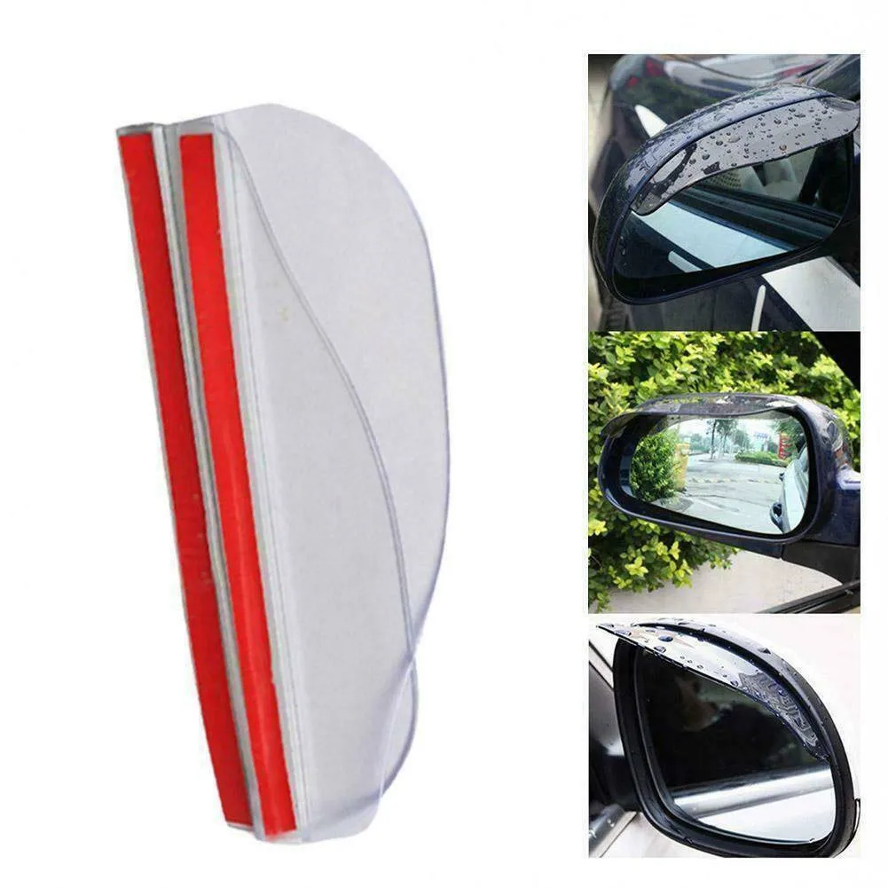 Visera de espejo trasero lateral para tablero de lluvia, protector de cejas transparente negro para coche, accesorios de visera solar de repuesto