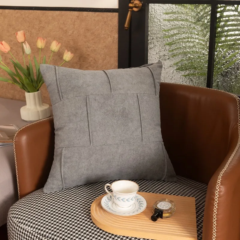 solid color throw pillow premium decoration living room sofa with pillow core cushion