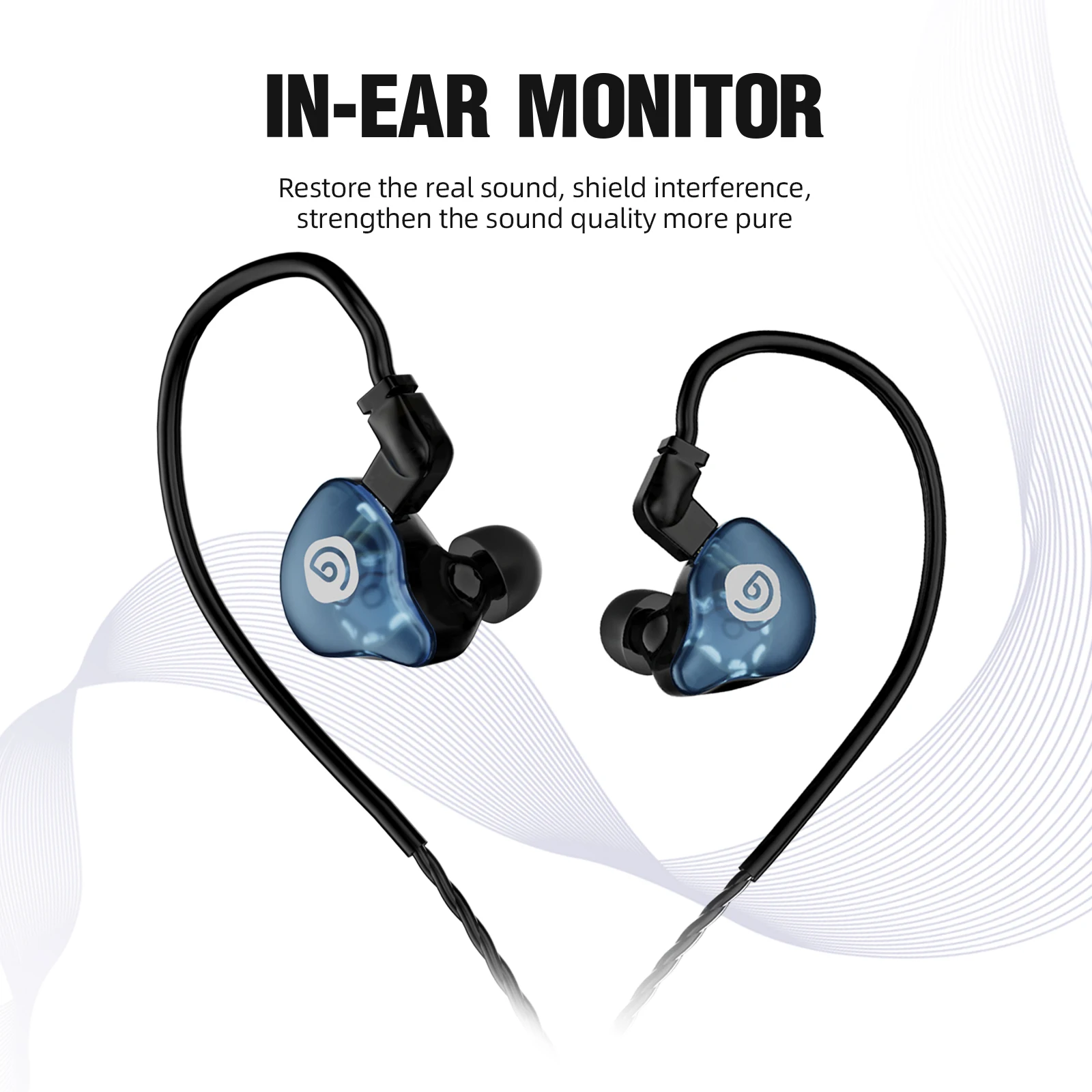 Debra ER-102 UHF In-Ear Drahtloses Monitoring-System mit Mehrfach-Sendern für Bühnenauftritte und Kirchen – Detail 10