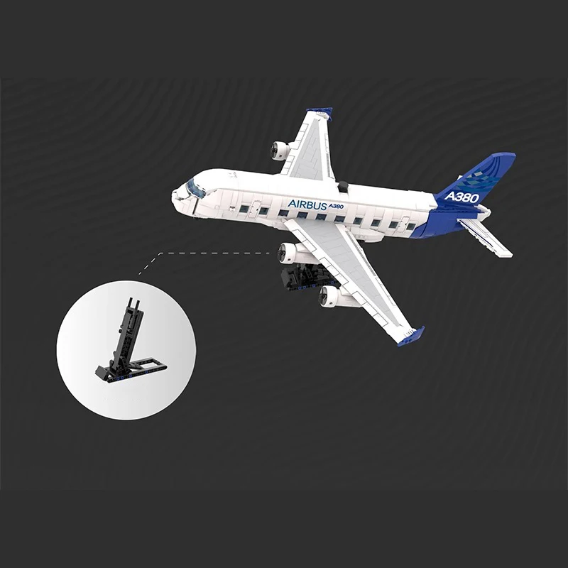 1945PCS Creative Airbus A380 Aircraft Building Blocks Airliner Plane Model Assemble Bricks Toys Gift For Children Kids