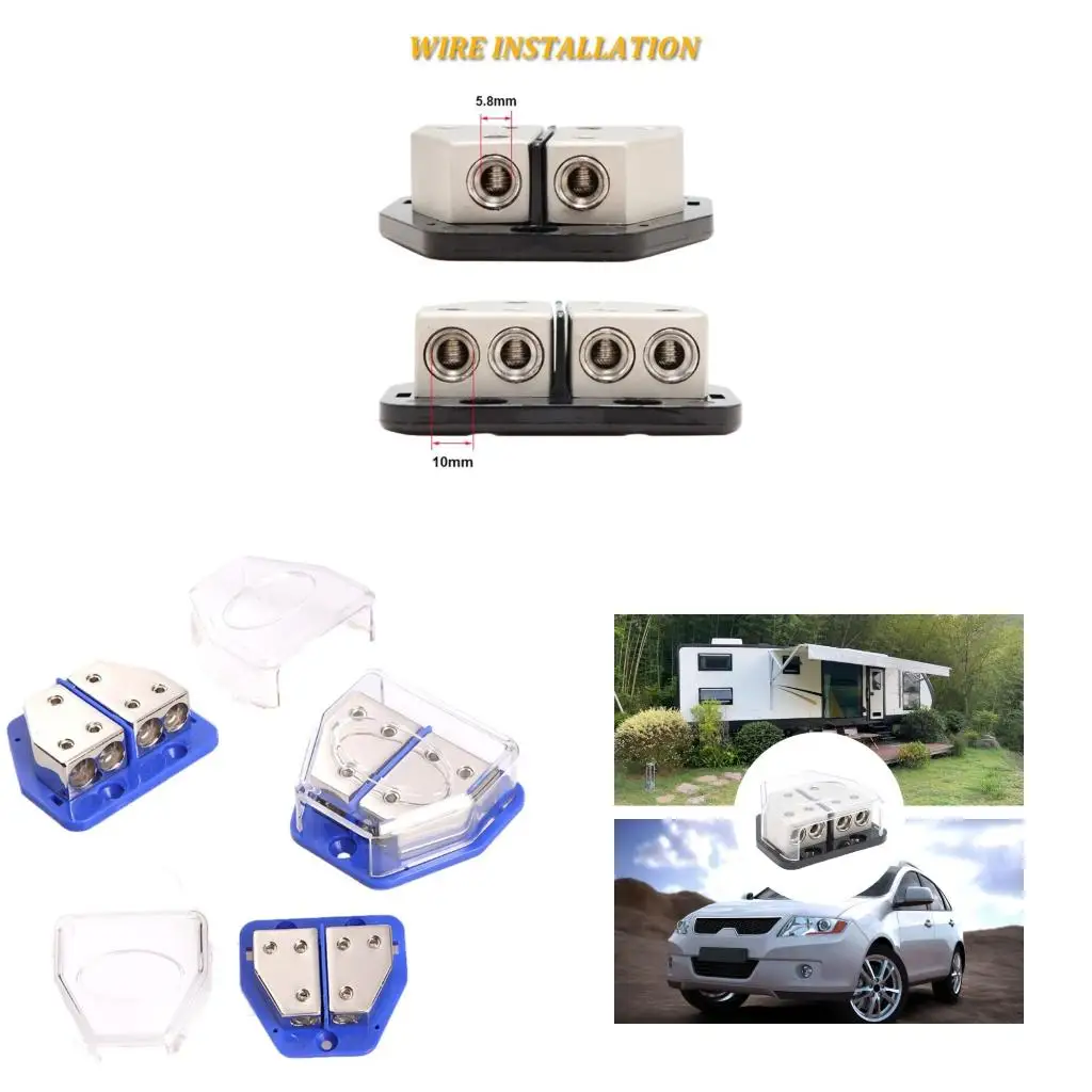  Automotive Sound System Junction Box Secure Grounding Connection Plastic Metal Design