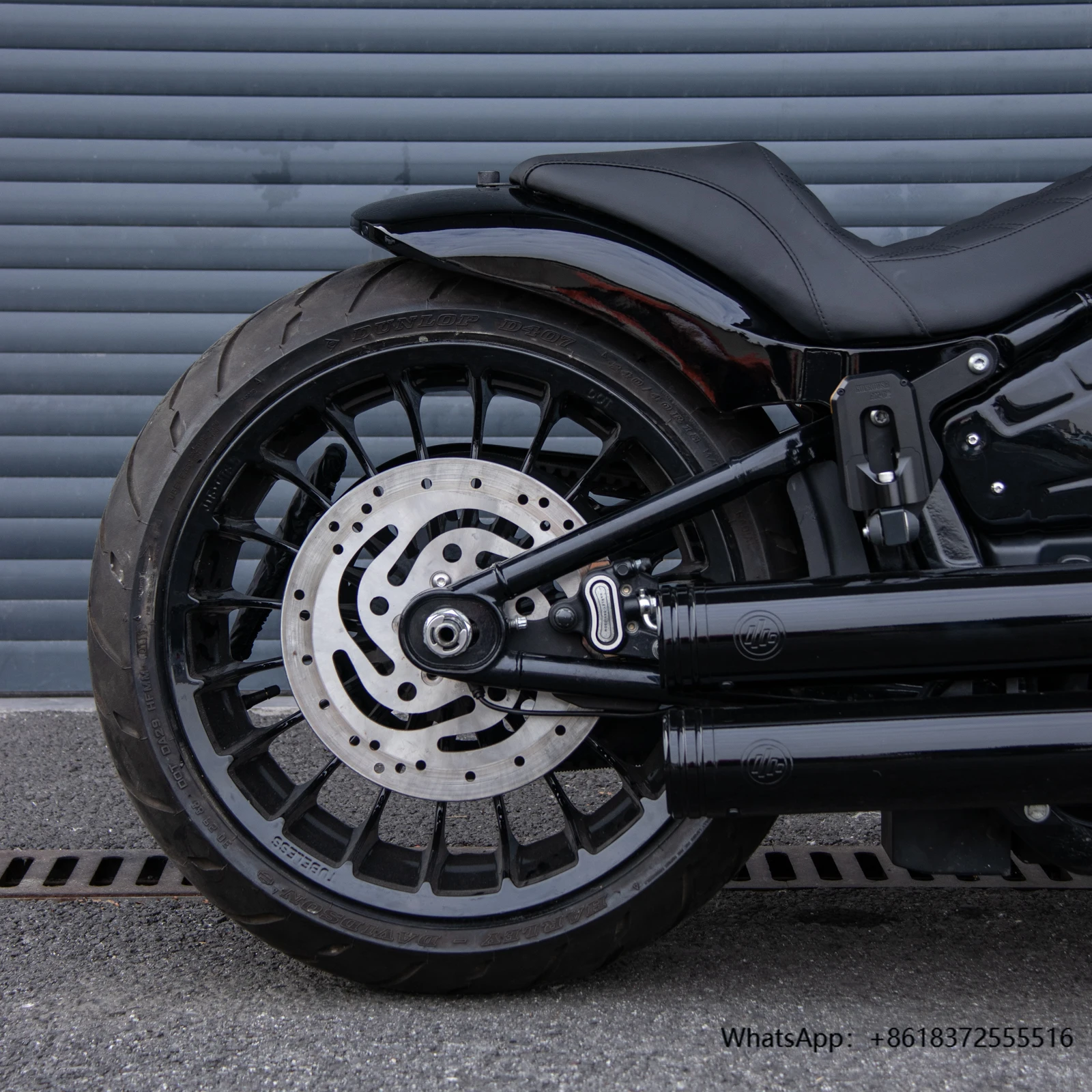 

Classic Gloss Black Rear 18*8.5 Inch Motorcycle Wheels Rims for 18-later harley Softail Fatboy Breakout, Tubeless Wheels Rims
