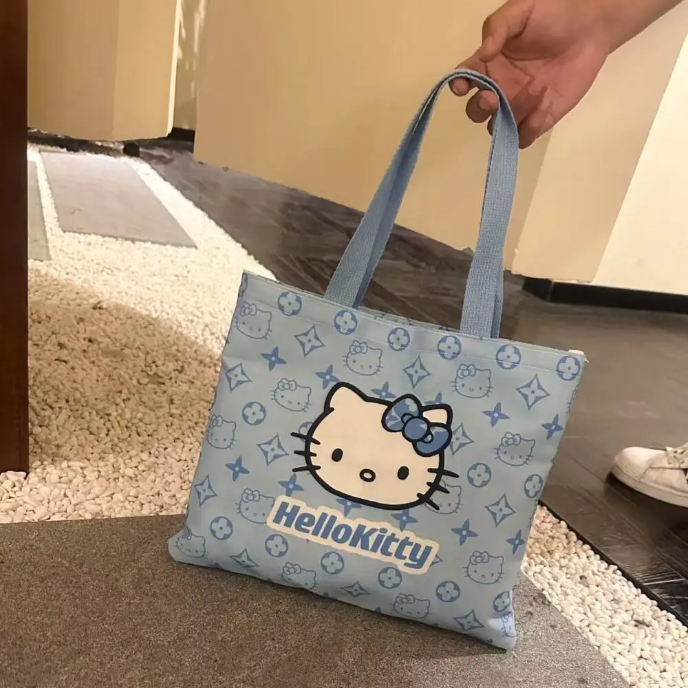

Sanrio Hello Kitty Summer Single Shoulder Bag Cartoon Kitty Cat Sundry Canvas Bags Single Shoulder Bags Light Versatile Handbag