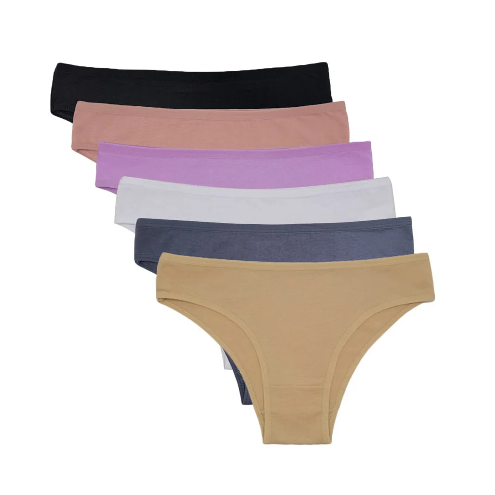 ks/sada bavlněné kalhotky pro plus velikosti ženy s nízkým pasem, bikiny, kalhotky pro dívky, sexy spodní prádlo, pevné kalhotky pro ženy, intimní kalhotky - náhled 2