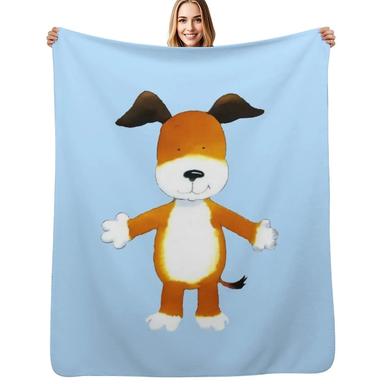 Kipper the dog Throw Blanket Ultra Soft Flannel Fleece Blanket for All Seasons