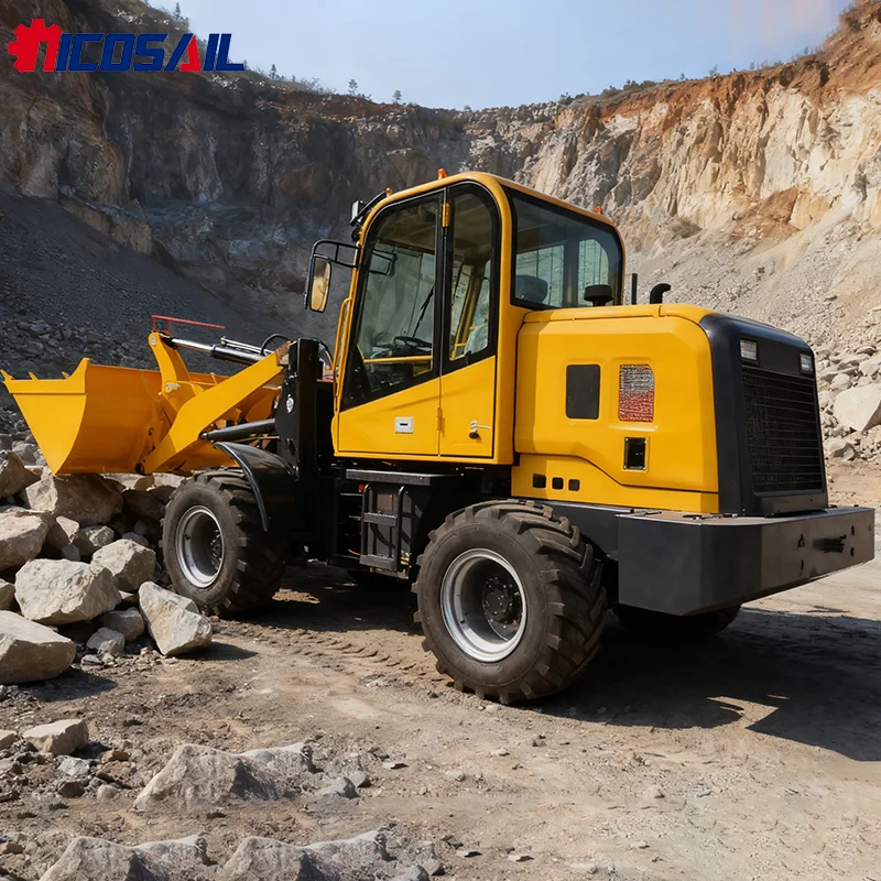 Pala gommata CE Mini pala con motore Kubota con braccio telescopico esteso Caricatore diesel agricolo personalizzato con accessori