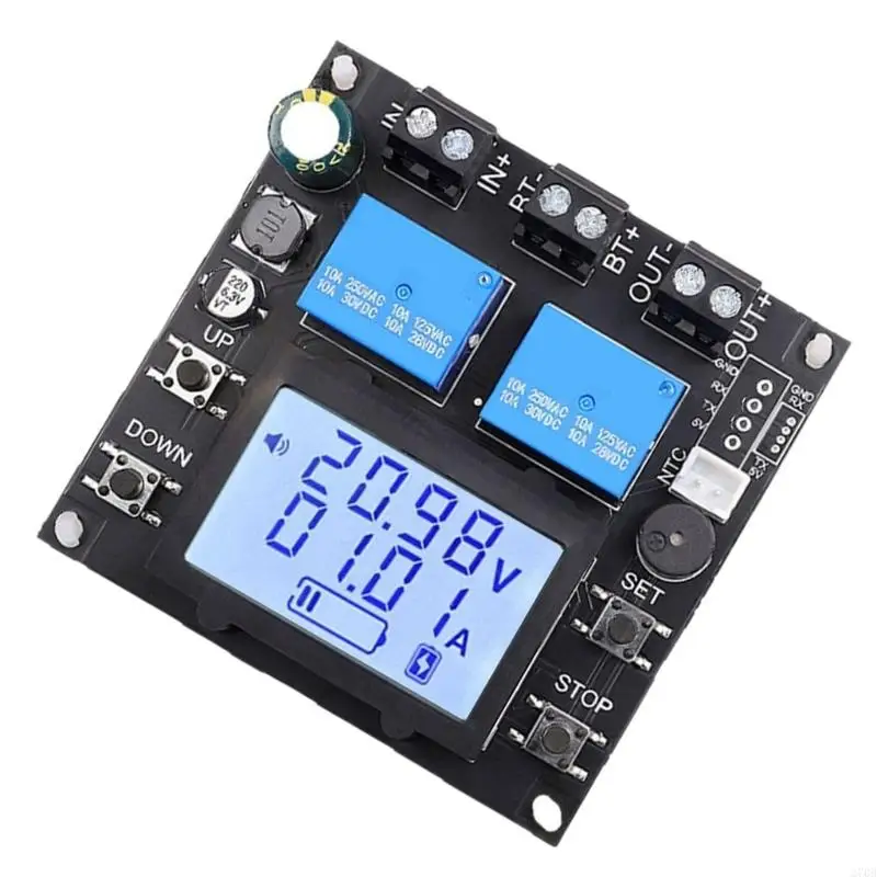 CUMPENTE CUMPO CUNTAGES AUTROMÁTICOS DC10V 110V com relés LCD Display 10A Protections para leads Bateria lítio ácido