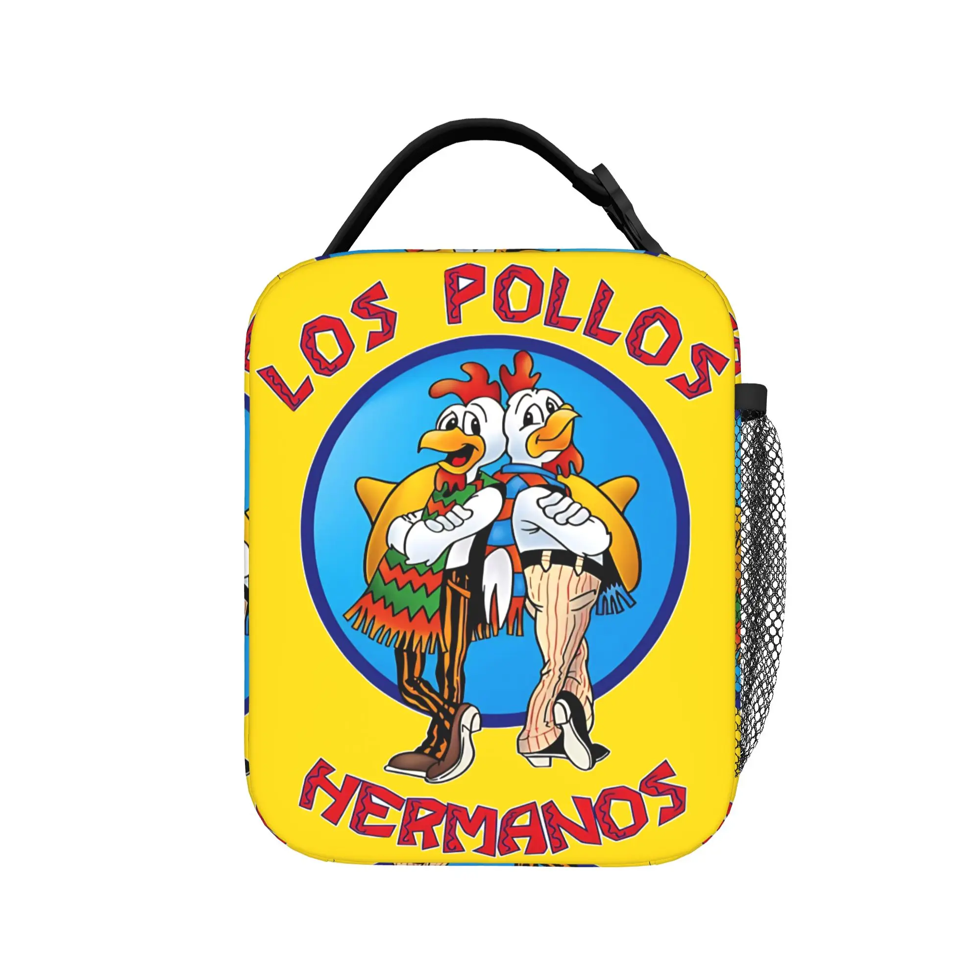 Breaking Bad Los Pollos Hermanos Lunch Bag  Portable Insulated Lunch Box Women Travel Print Cooler Bag Casual Tote Food Bags
