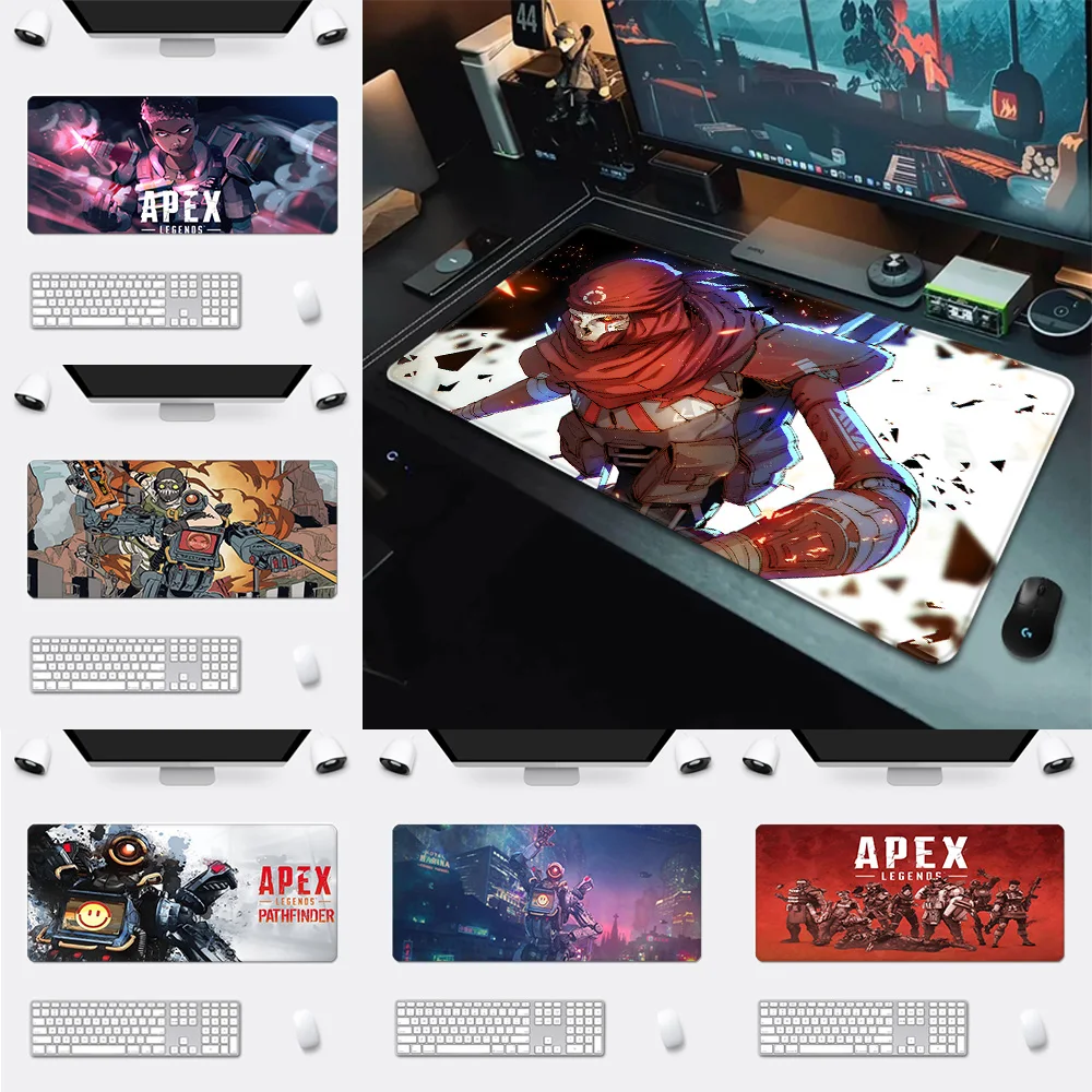 A-Apex Legends Mousepad HD Printing Computer Gamers Locking Edge Non-slip Mouse Pad XXL90x40cm Keyboard PC Desk Pad