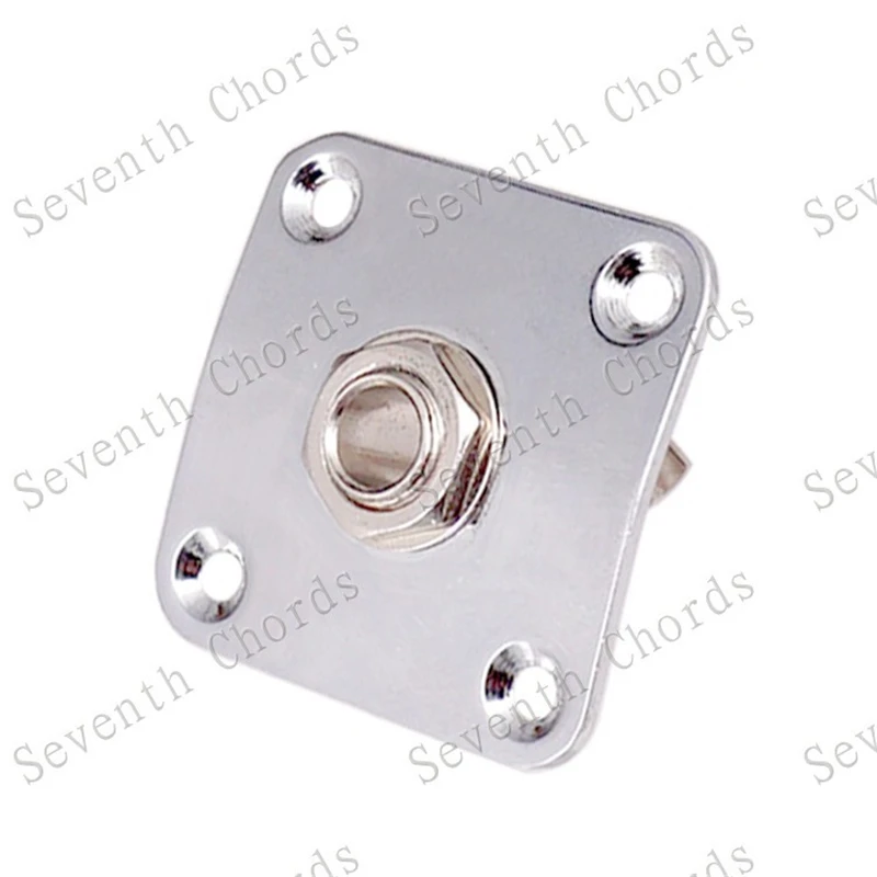 35MM Metal Square Guitar Jack Plates JackPlate Cover For Electric Guitar Accessories Parts