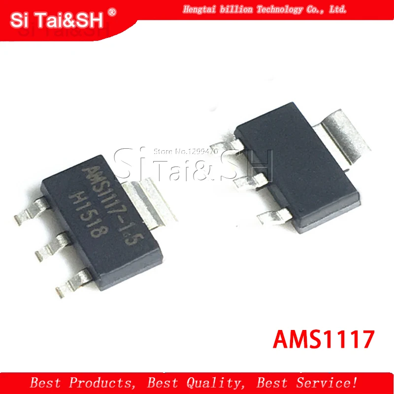 70PCS AMS1117 Voltage Regulator Kit 1.2V/1.5V/1.8V/2.5V/3.3V/5.0V/ADJ 1117 7 values Each