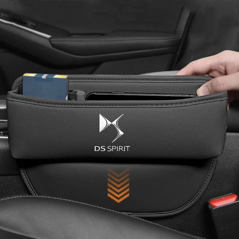 For DS SPIRIT DS3 DS4 DS4S DS5 DS 5LS DS6 DS7 Leather Car Seat Gap Crevice Slot Storage Box Organizer Auto Accessories