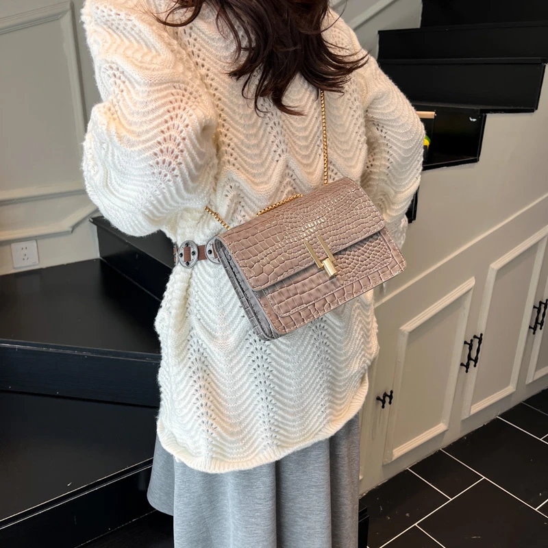 

Модная элегантная женская кожаная сумка через плечо, классическая дизайнерская сумка через плечо, роскошная сумка-тоут для шикарного повседневного образа