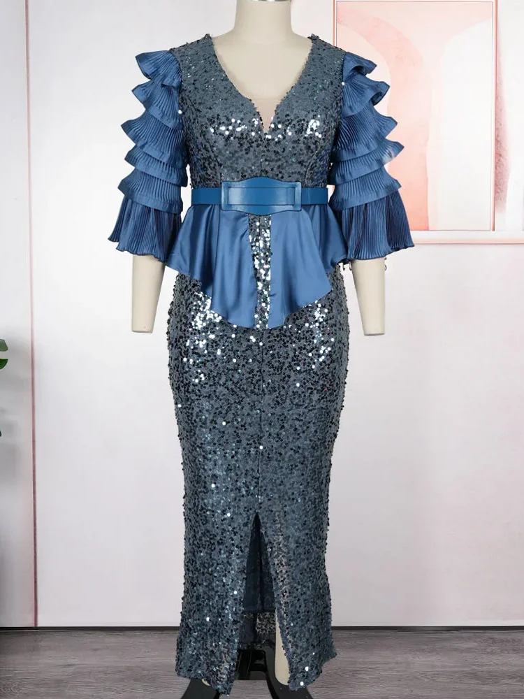 

African Dresses For Women Muslim Fashion Abayas Boubou Dashiki Ankara Outfits Evening Gown Dubai Kaftan Abaya Robe Marocaine