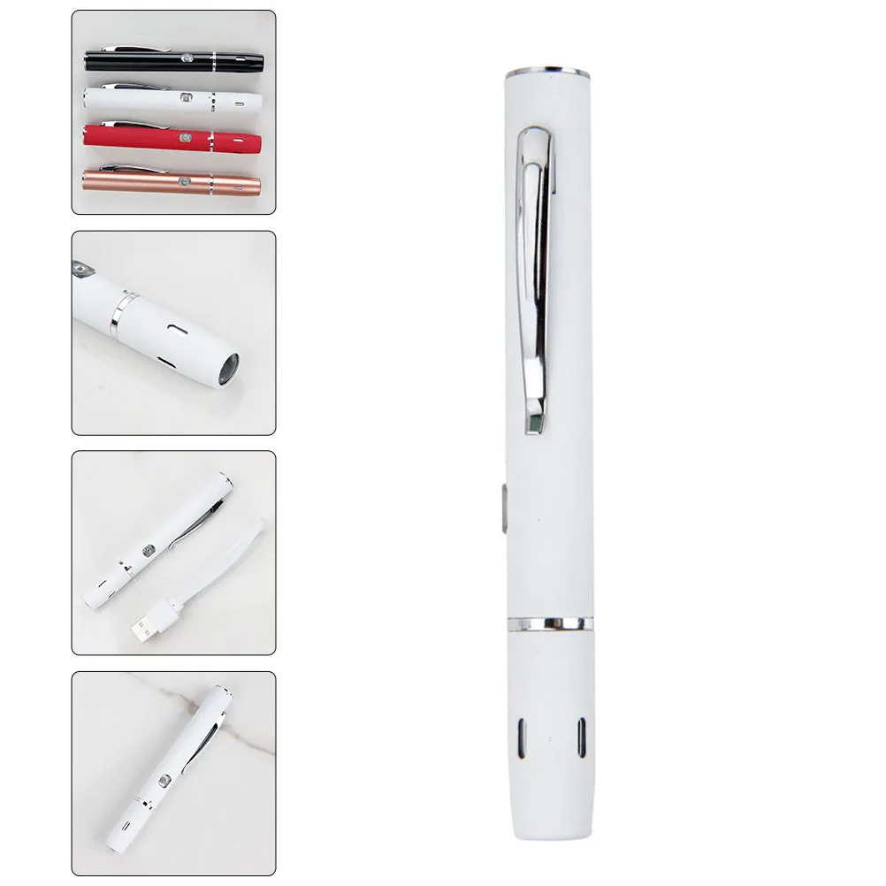 

Medical Led Rechargeable Usb Metal Body Dual Layer Beads Bright For Throat Nose Inspection Pocket Pen Light
