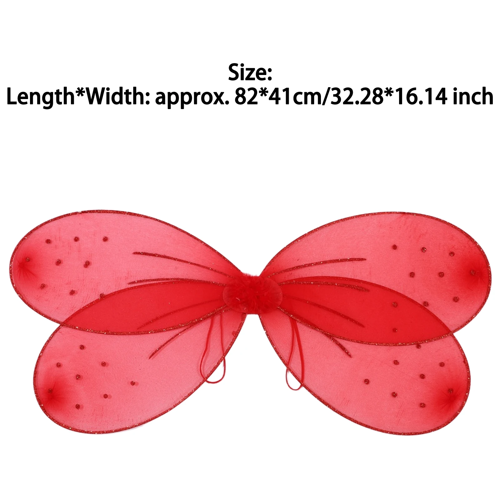 Vrouwen Sparkly Vlinder Fee Vleugels Halloween Kostuum Accessoire Themafeest Fotografie Cosplay Props Elastische Band Mesh Vleugels