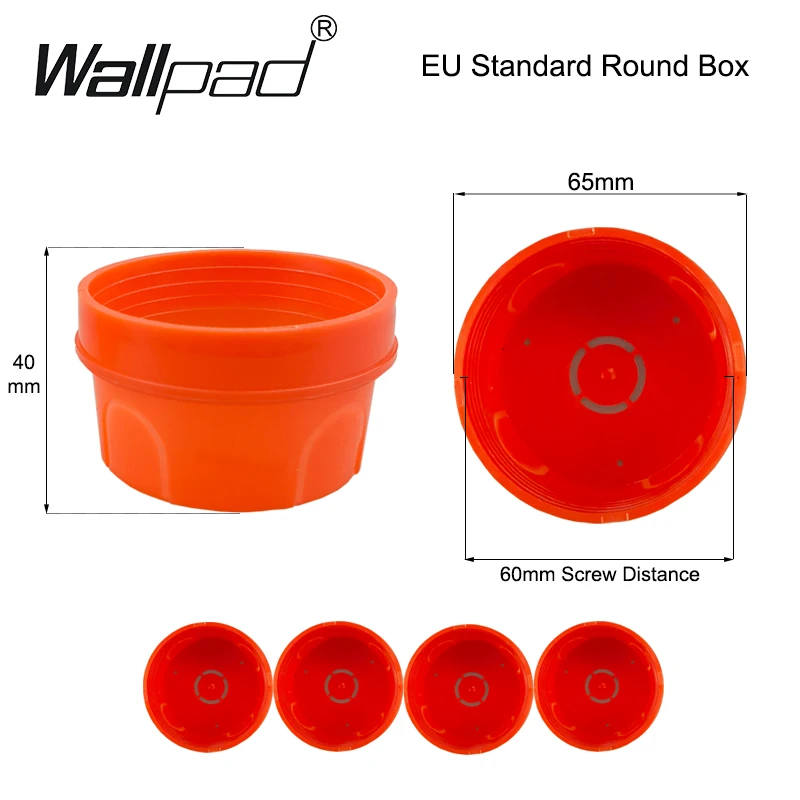 

EU Round Box Internal Mounting Switch Socket Junk Wire Case Fireproof Placo Recessed Mysterious Cement Wall Wiring Cassette