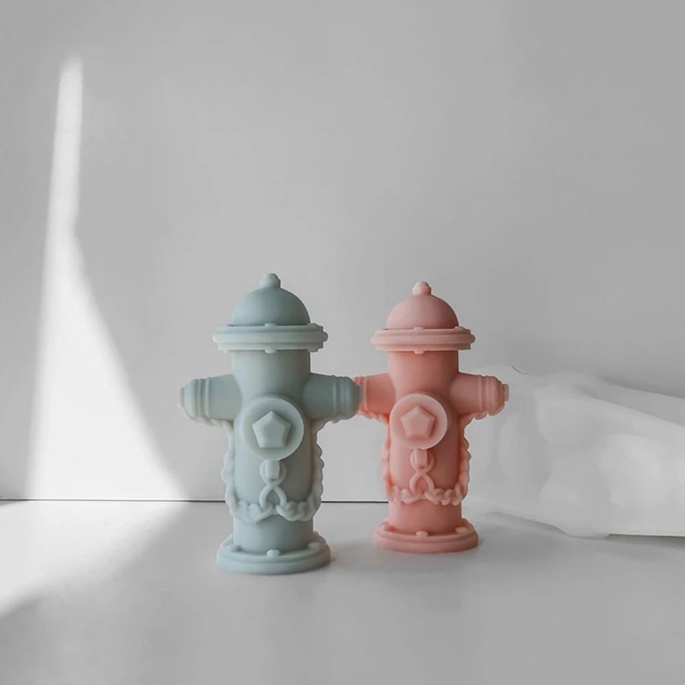 Simulation 3D stereoscopic fire hydrant silicone mold aromatherapy Silicone Mold Scented Making Tools 3D DIY Handmade Fragrance