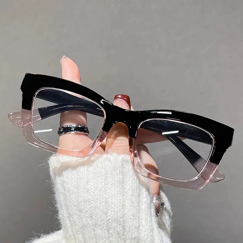 Retro Bag Color Anti-blue Glasses Europe And The United States Ins Wind Flat Mirror Female Color Glasses image 2