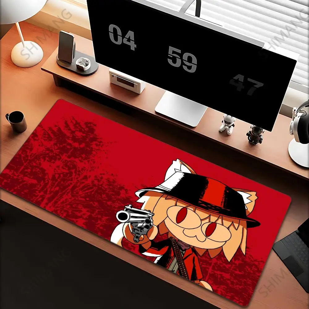

Neco-arc Gamer Cabinet Mouse Pad Anime Gaming Accessories Rubber Keyboard Office Tables Computer Desk Mat Carpet Mousepad