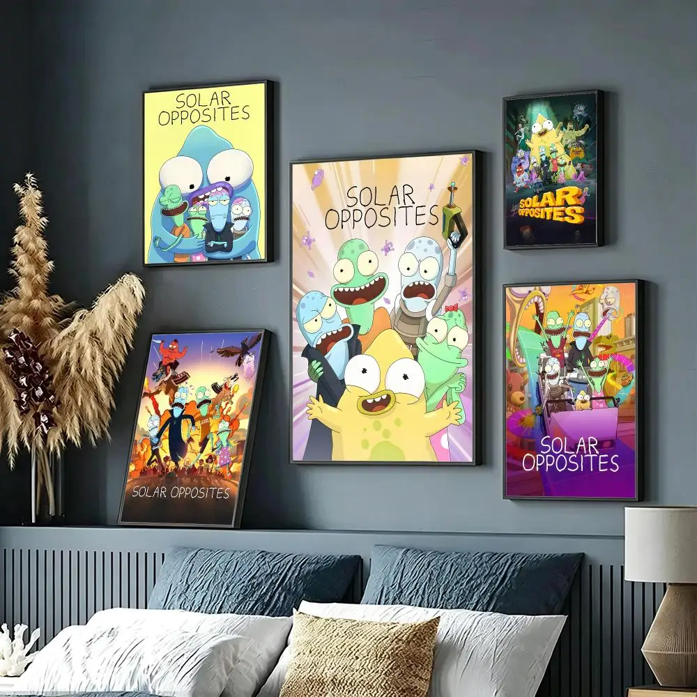 animation Solar Opposites Poster HD Poster Sophisticated Modern Aesthetic Wall Art For Living Room Bedroom Office Cafe Decor