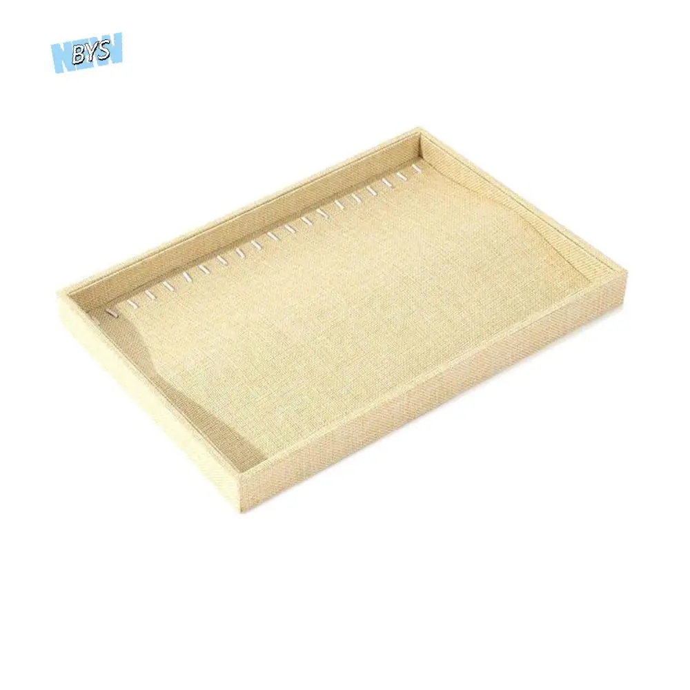 

Large Capacity Velvet Jewelry Tray Necklaces Bracelets Jewelry Display Holder Case Fashion Rings Earrings Plate Jewelry Storage