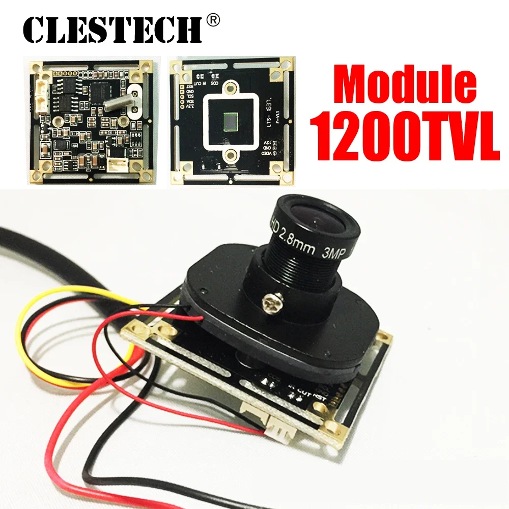 Lens Options 1200tvl Analog Cctv Mini HD Chip Modul Set Monitoring Circuit Board Color 1/4