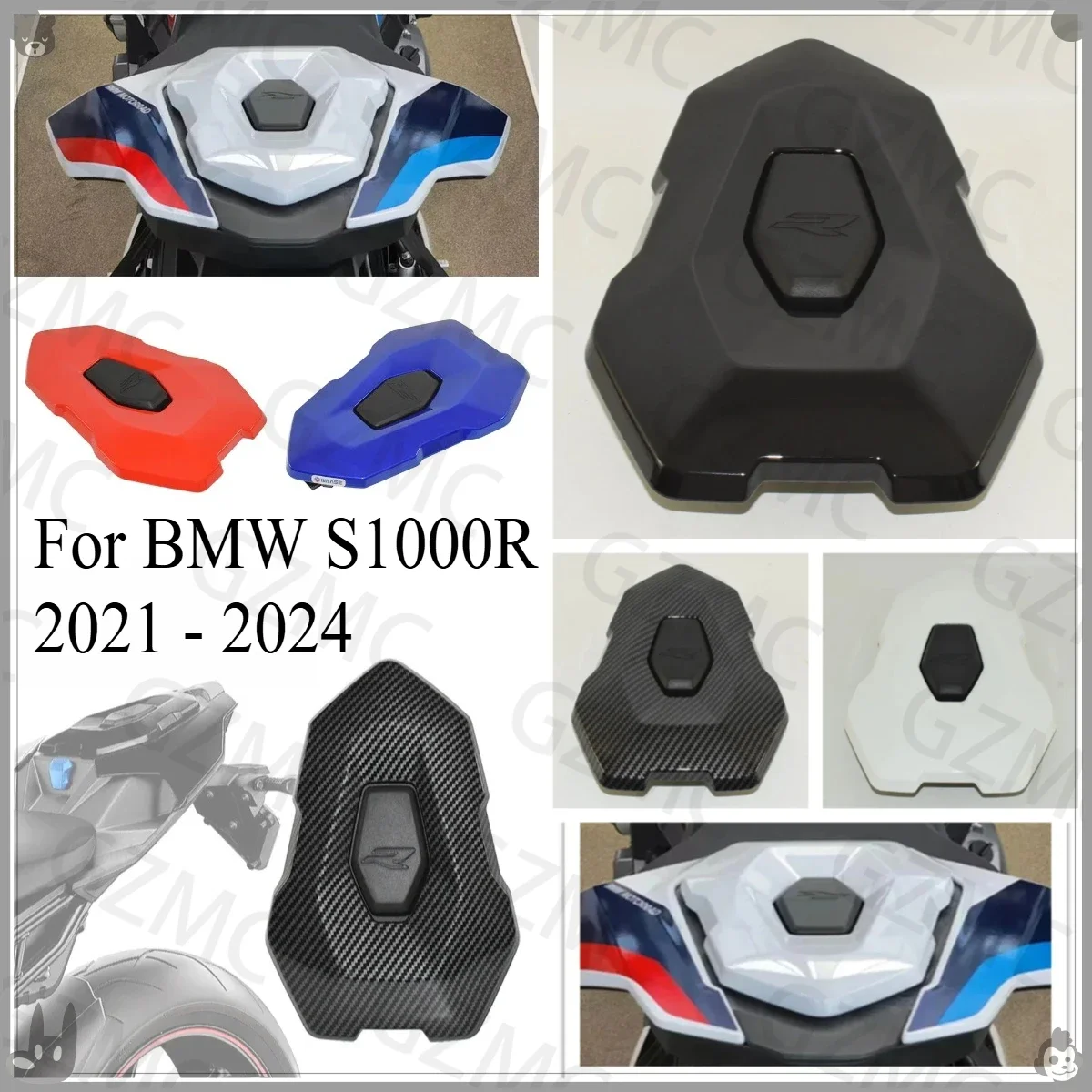 bmw-s1000r-2021-2024年モデル用、リアシートカバー、リアパッセンジャーシートカバー、フェアリング、シングルシートシェル、2022年、2023年モデル。