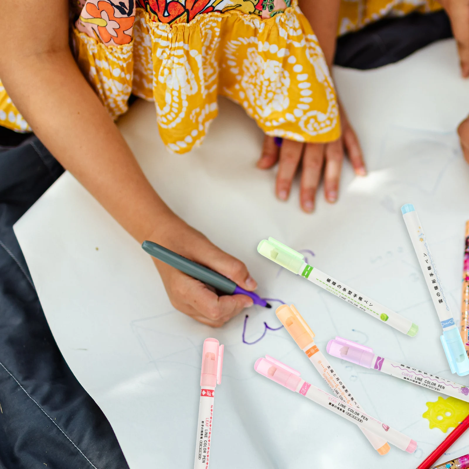 

Набор ручек из 6 шт., маркеры на водной основе для учебных заметок, книга, офис, сделай сам, альбом для вырезок, учителей, студентов, обучающие инструменты