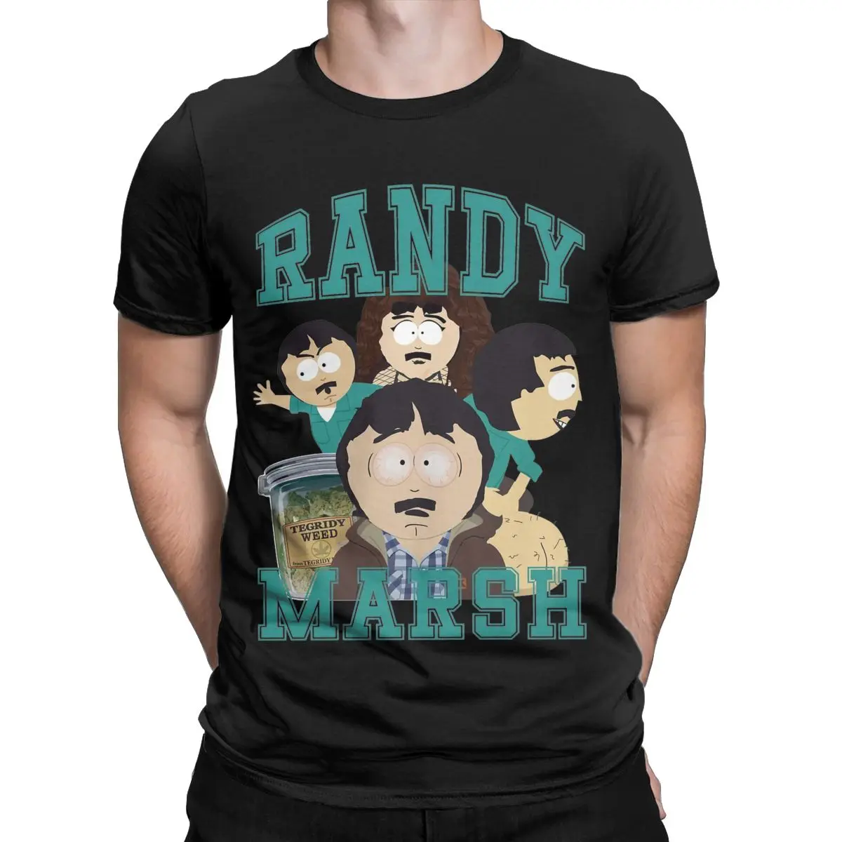 

Летние мужские и женские футболки Randy Marsh SouthParks, забавная футболка из чистого хлопка, всесезонная одежда