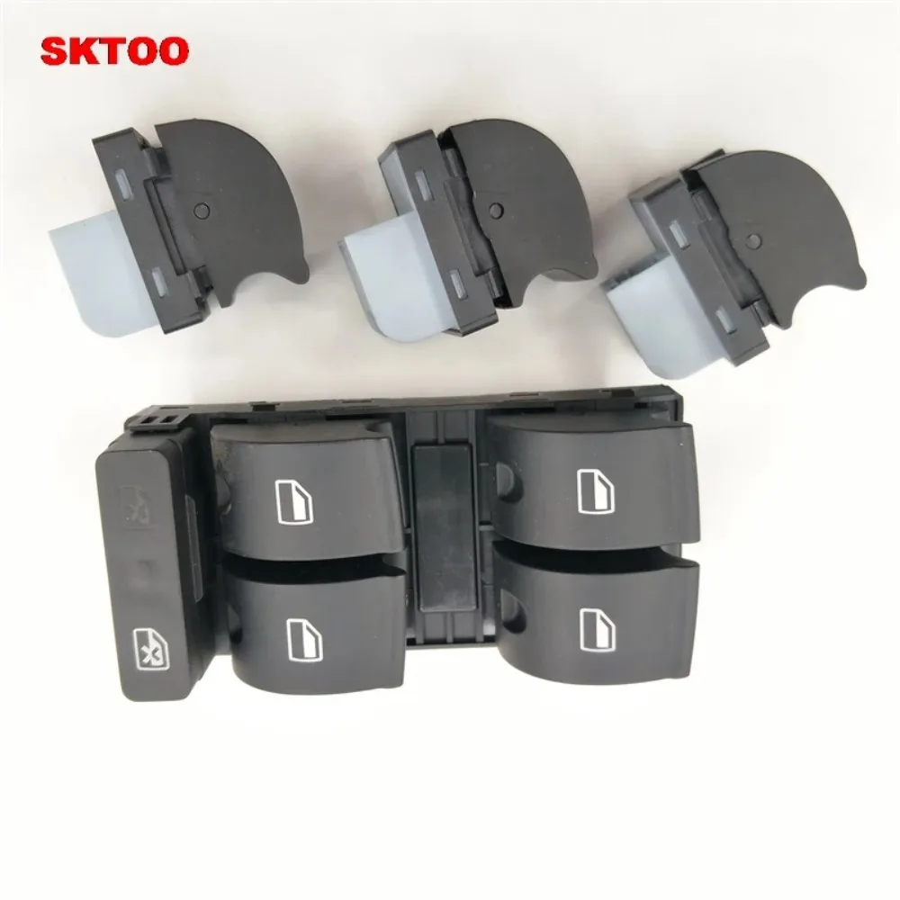Master Power switch panel + Passenger Side Window Switch button for Audi A4 B6 B7 Sedan - OEM  8ED959851 / 8ED959855 Wear Parts
