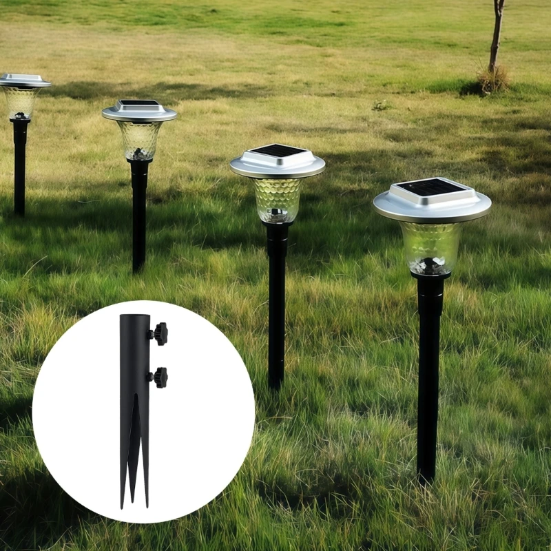  Strong Customizable Landscape Spikes For Installing Sun Powered Lamp Posts